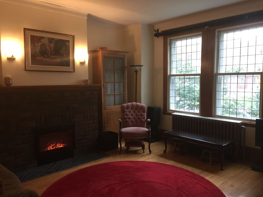 Living Room with Fireplace
