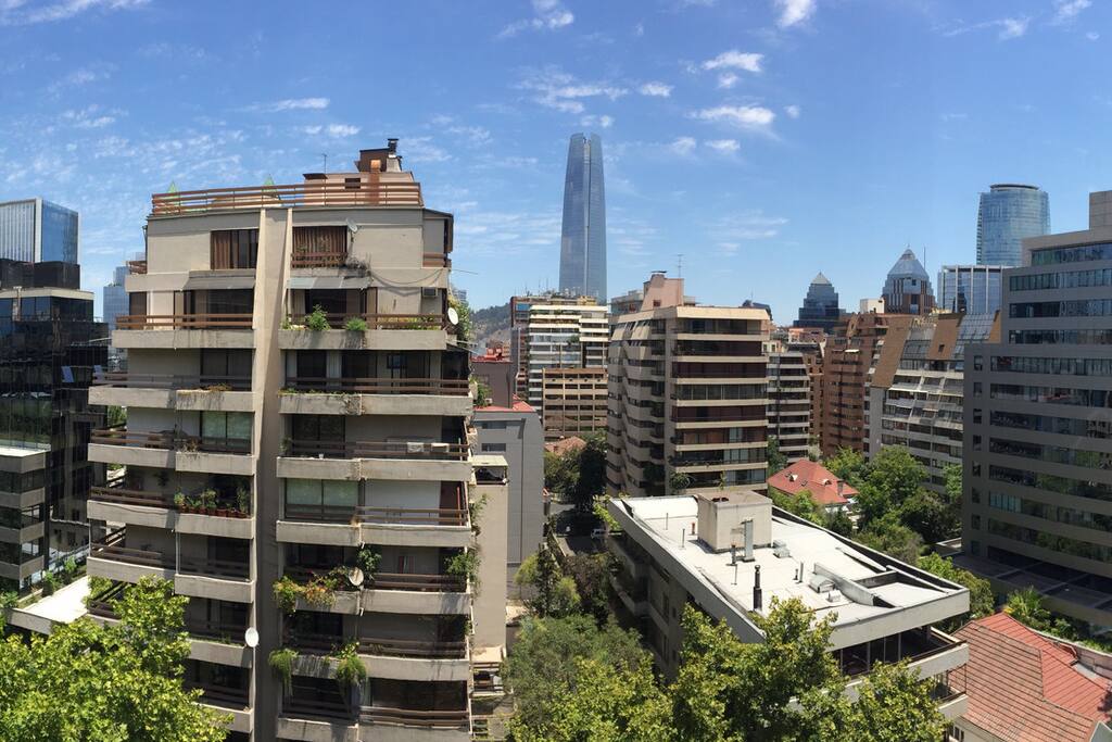 A hell of an open view to Costanera Center and W Hotel