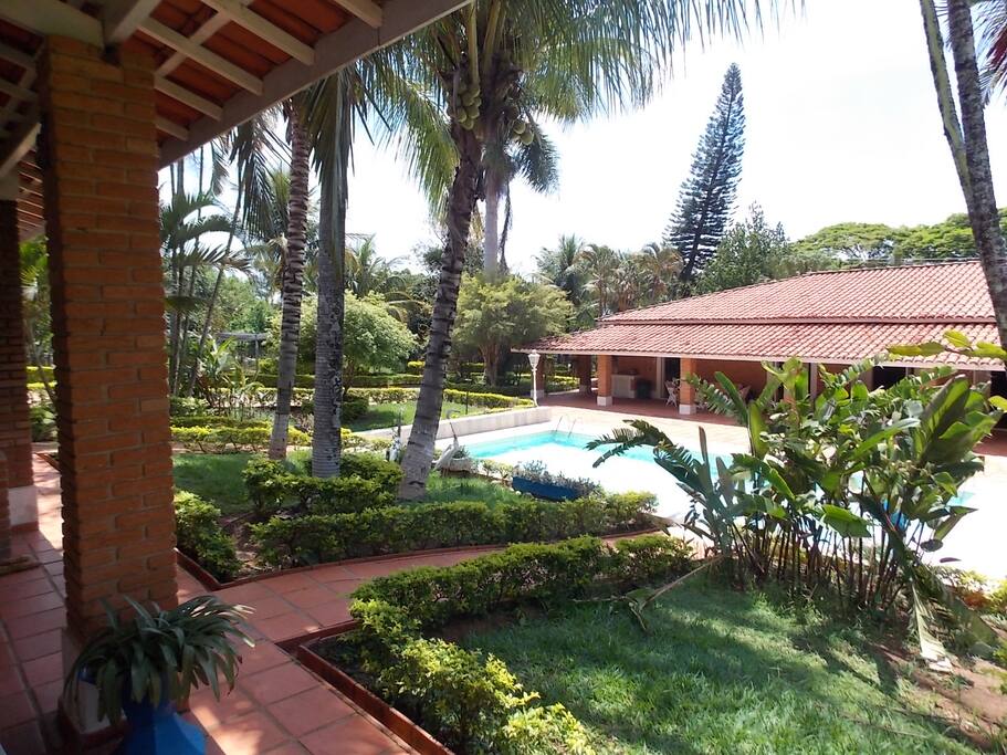 Vista da churrasqueira