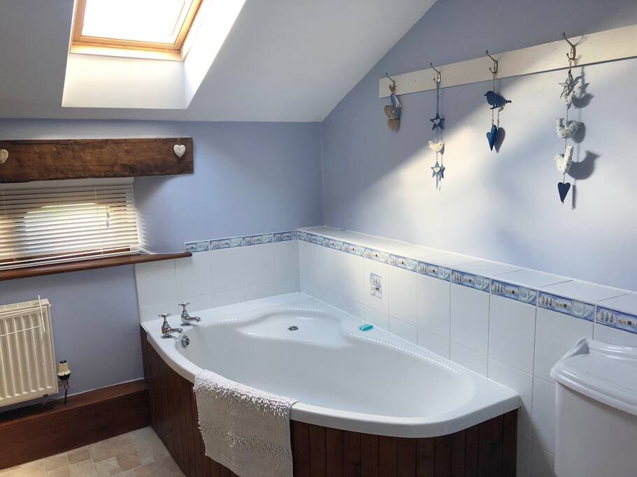 Bathroom with a shower, not en-suite.