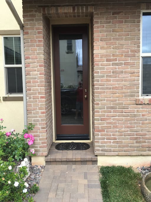 Private entry to casita.