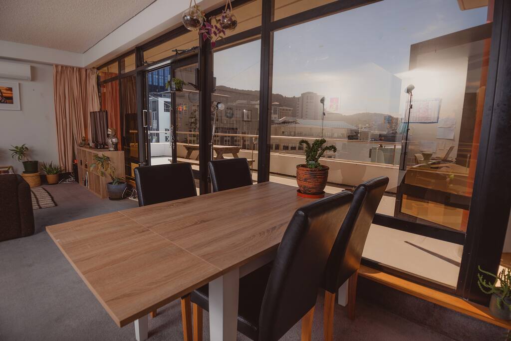 View from the dining table