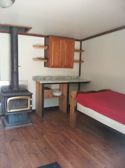 Inside one of the cabins