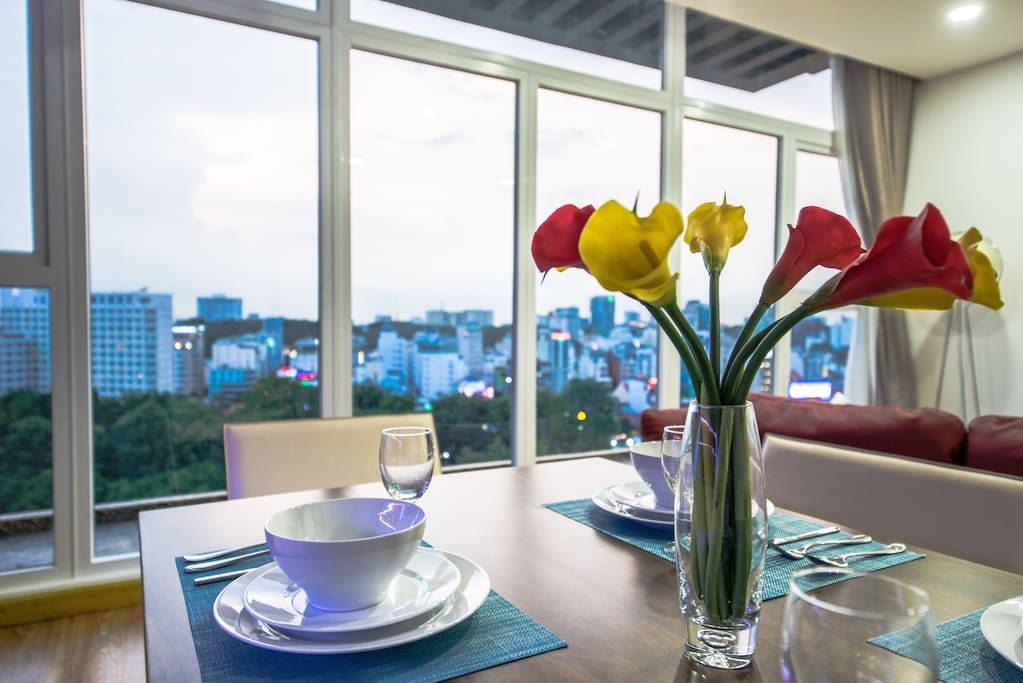 Dining table with amazing view