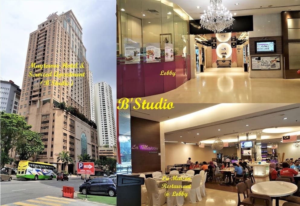 Maytower Hotel Facade, Lobby & Restaurant