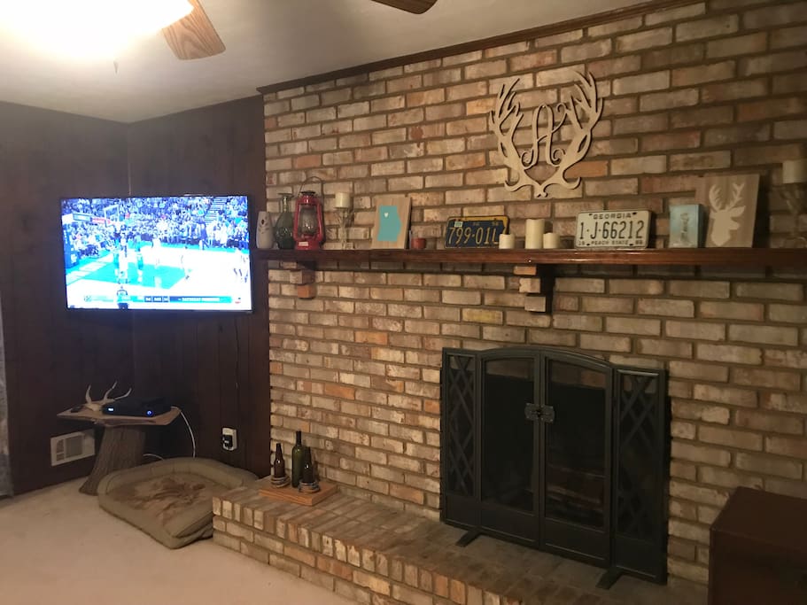 Open living room to relax and watch T.V.