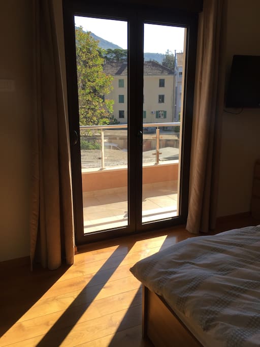 Bedroom + balcony (East facing)