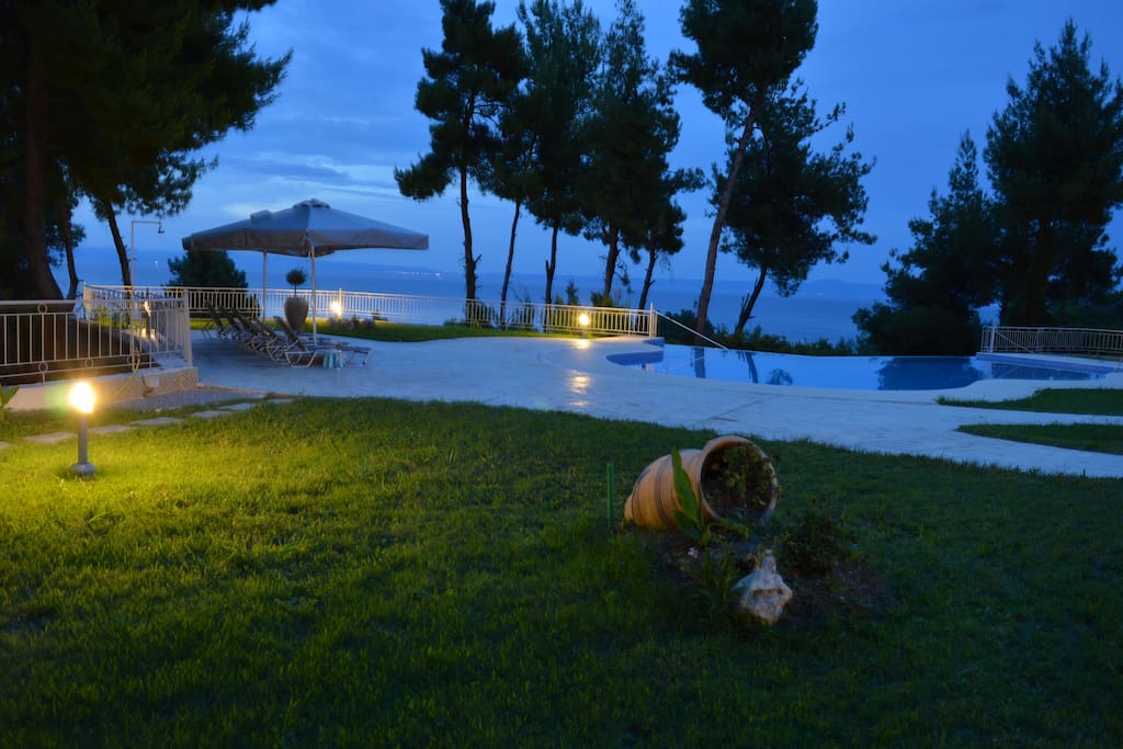 Exterior of the villa