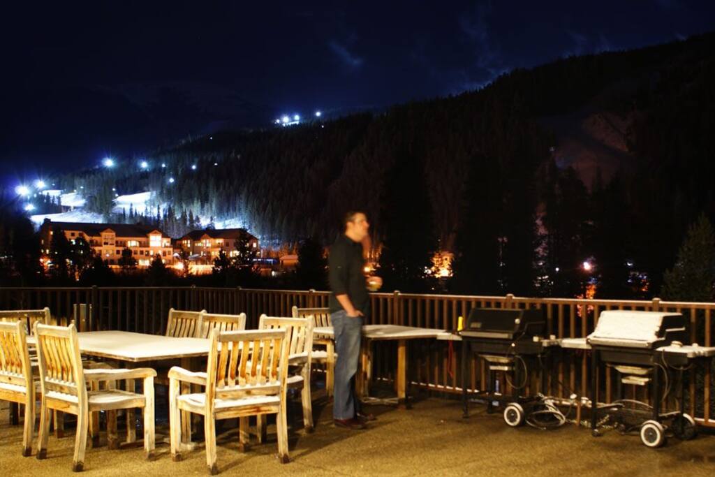 There are two outdoor grills.
