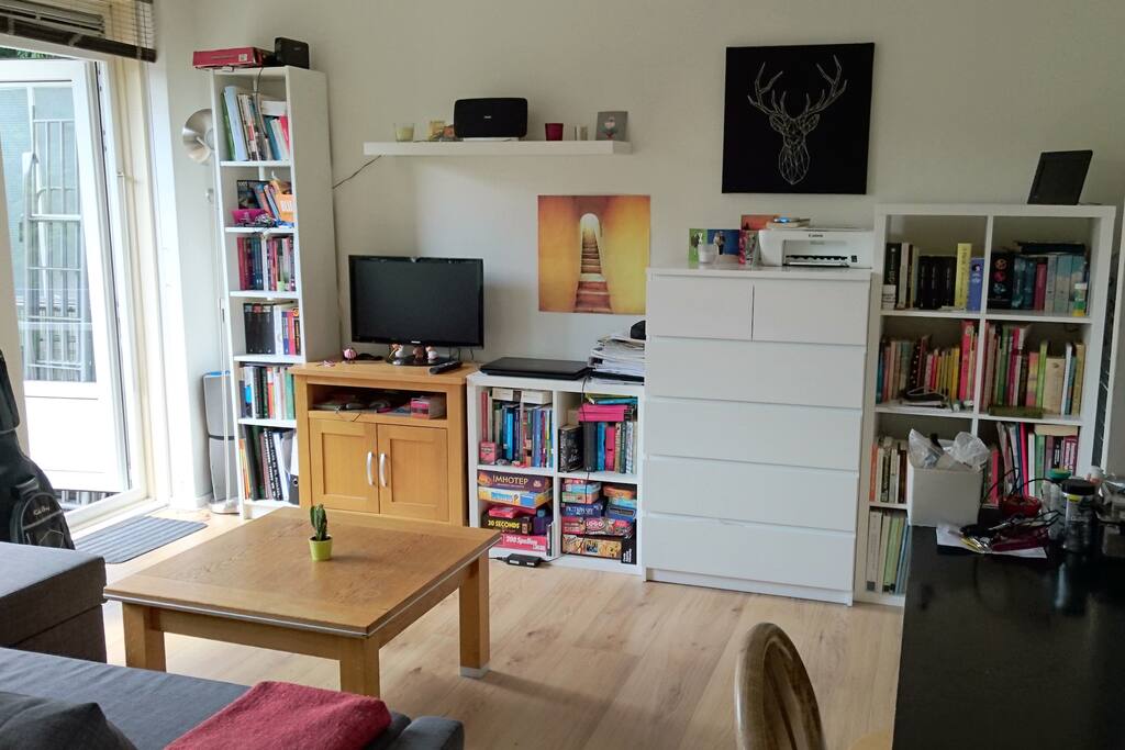 Living room viewed from the sleeping room