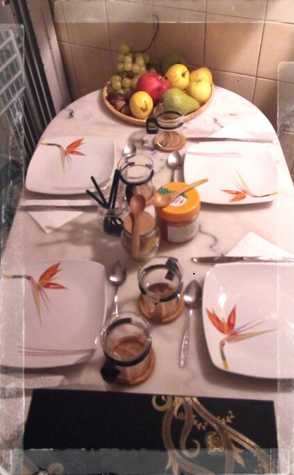 Au levé, un bon petit déjeuner.