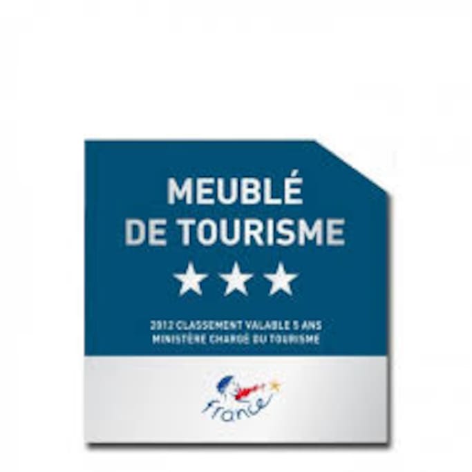 We are proud to have been awarded 3* by the Meublé de Tourisme