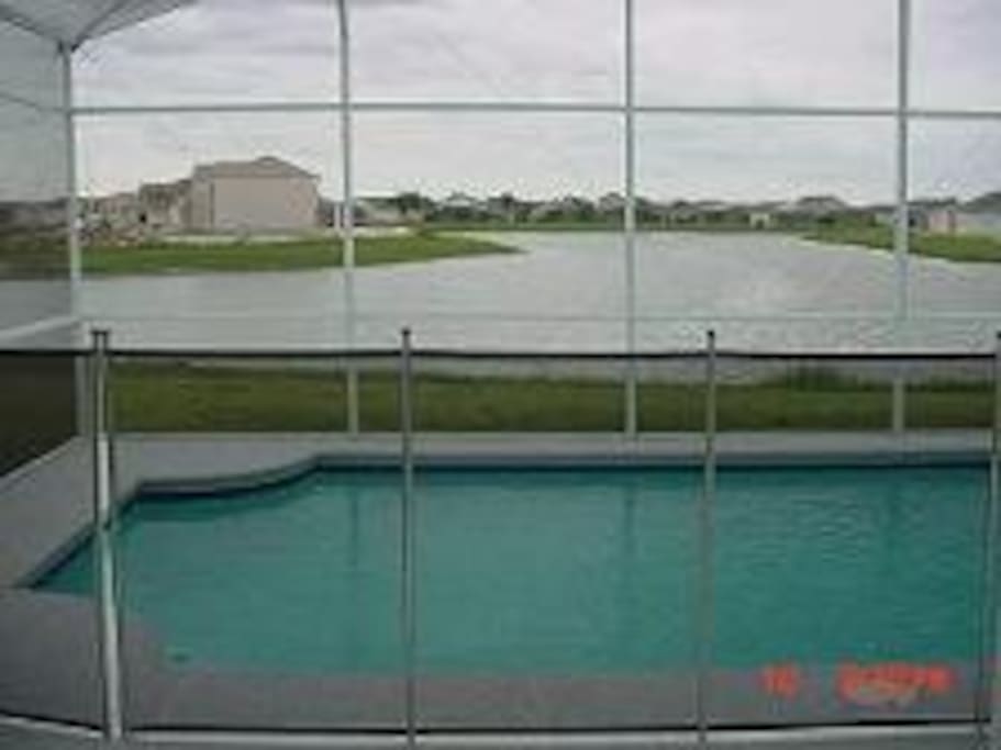 VIEW ON POND FROM POOL