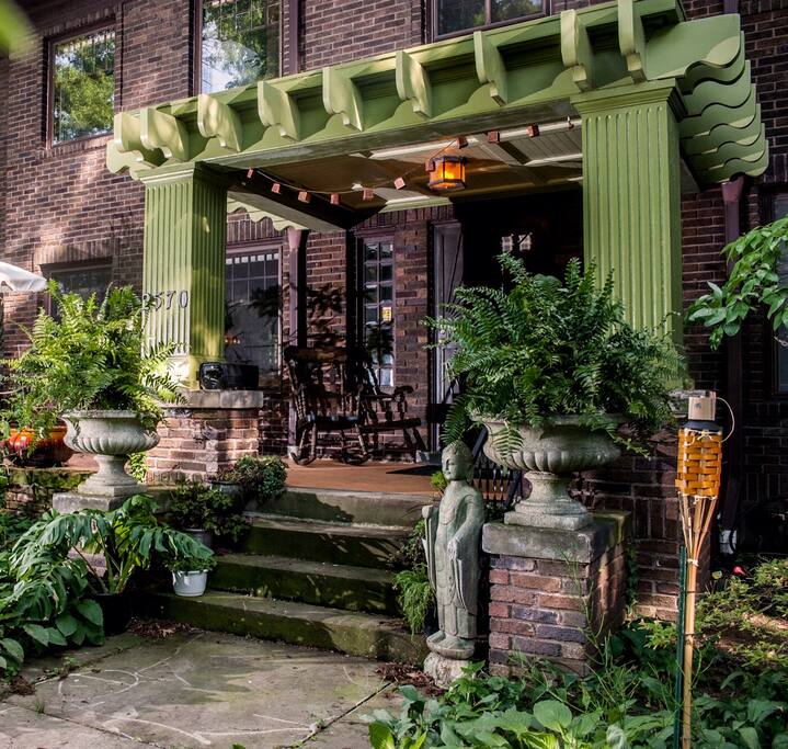 Front porch and entrance.