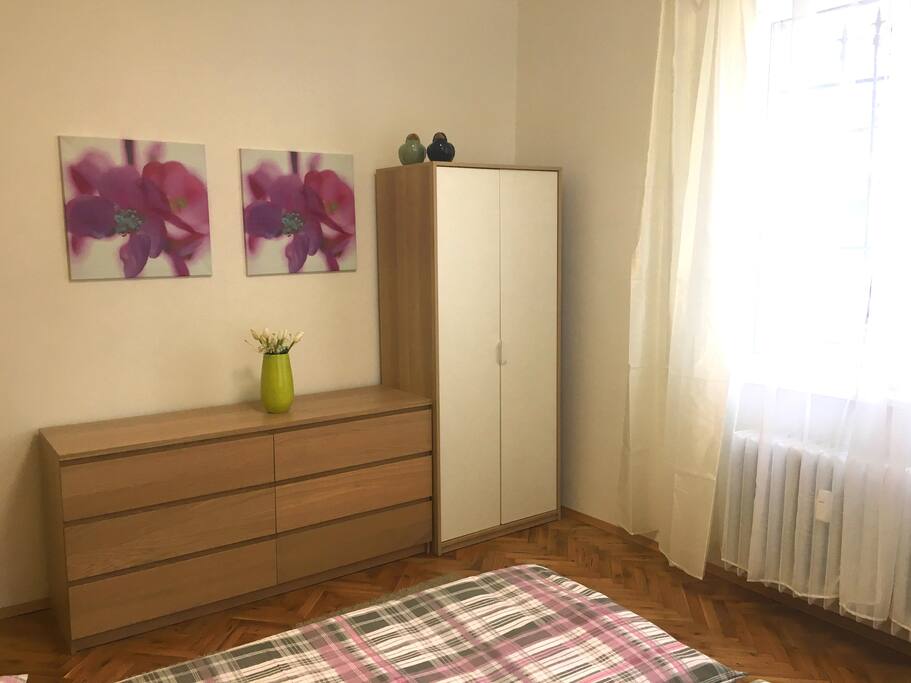 The drawers and the wardrobe at the main bedroom.