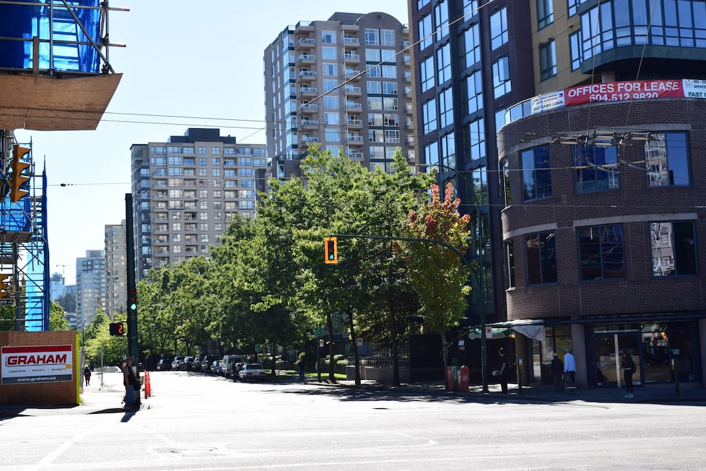 view from the Skytrain Station
