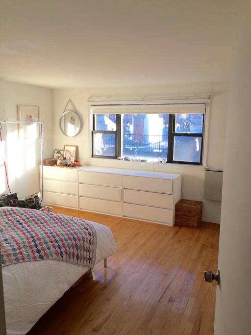 Spacious master bedroom with amazing natural light !