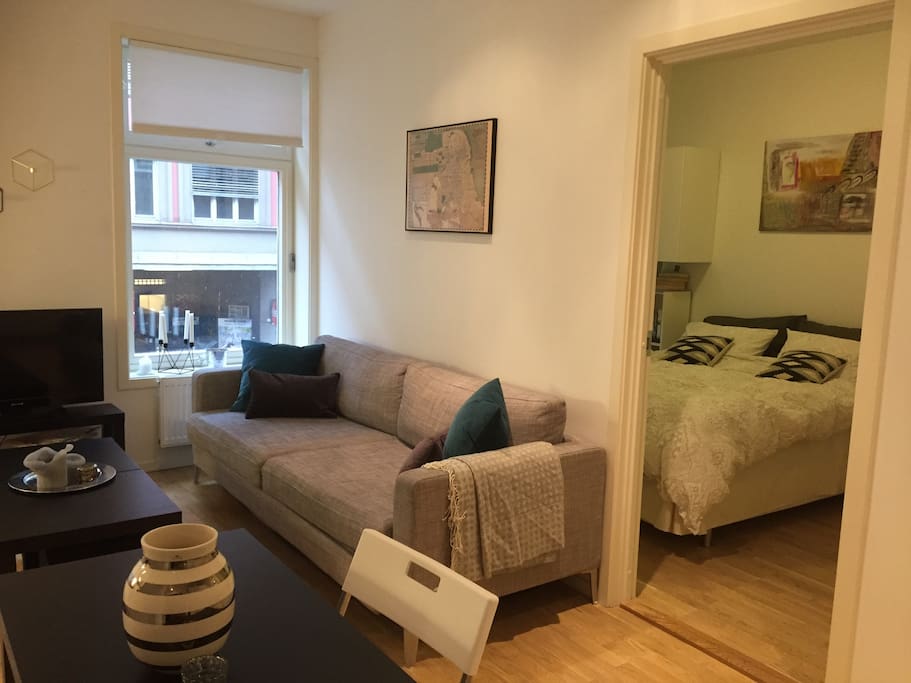 Sofa bed, can be extended for two people