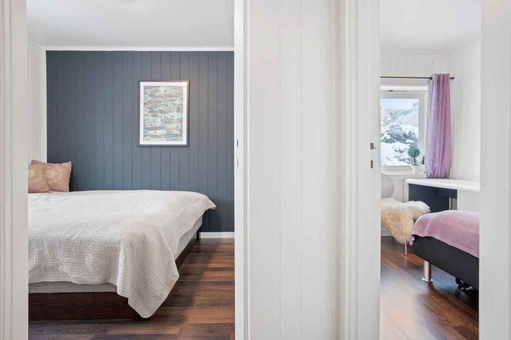 Bedroom 3 and 2.
