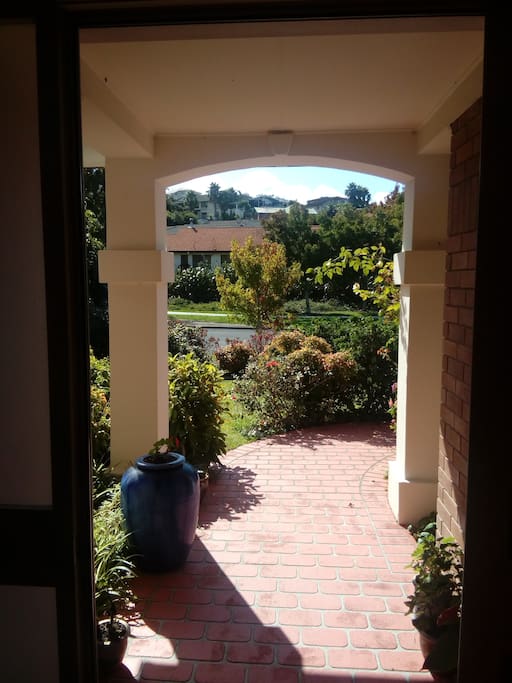 Lovely gardens front and back with private seating to enjoy a wine or read a book.