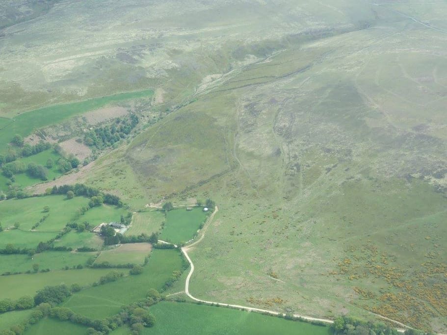 On the edge of the beautiful Llanllwni Mountain