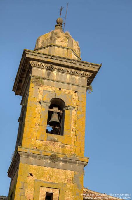 the bell tower viewed from the terrace