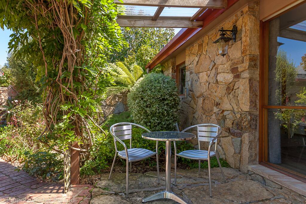 Sitting area looking over garden, South facing