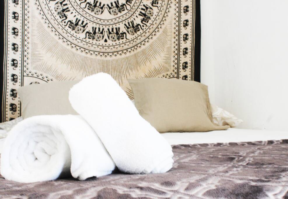 Your beautiful an peaceful room with A/C and private Bathroom.