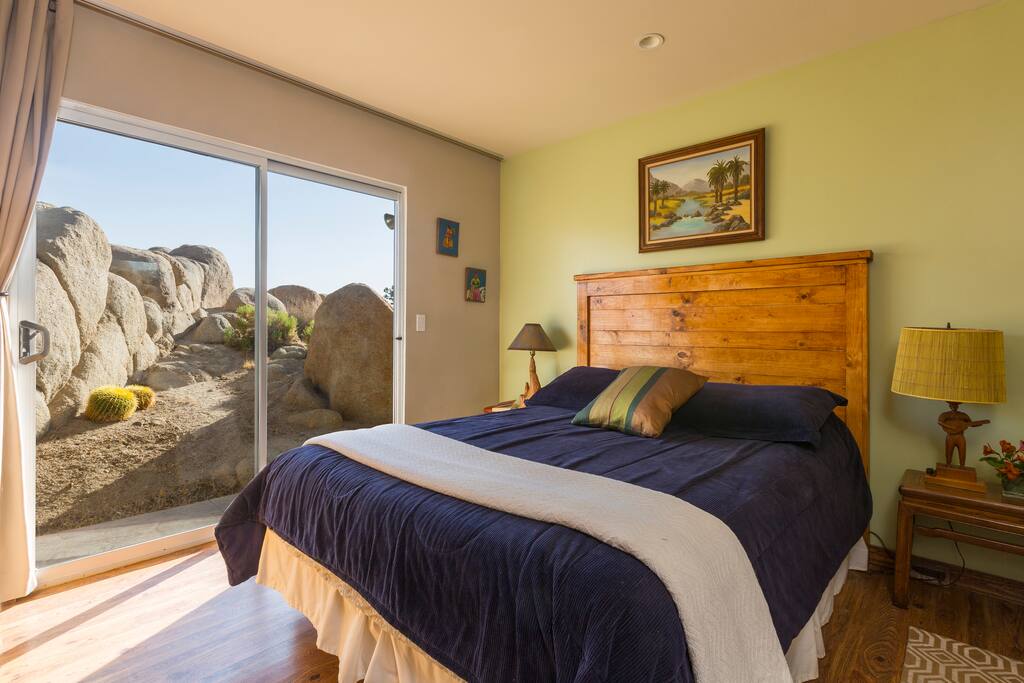 Main House bedroom with queen bed