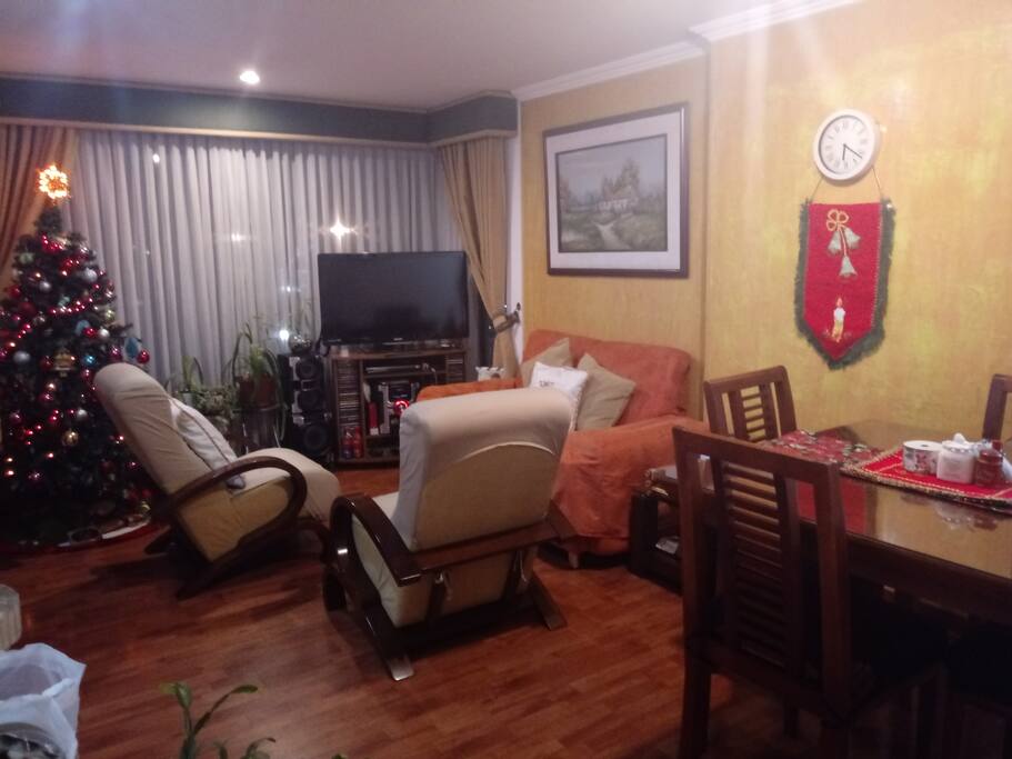 Sala y comedor del apartamento.