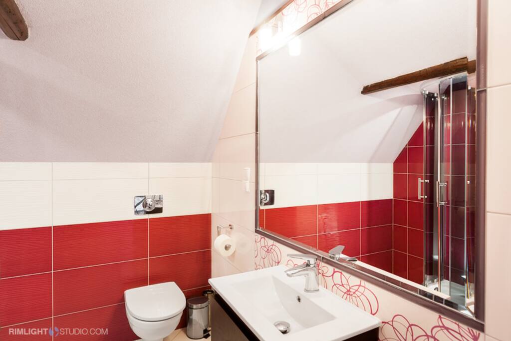 apartament lawendowy - łazienka