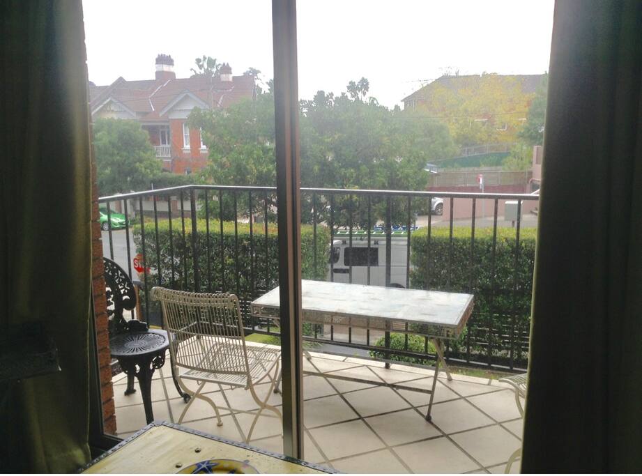 One of two balconies