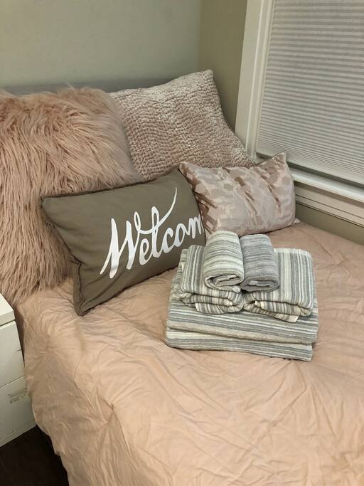 All new fresh bedding