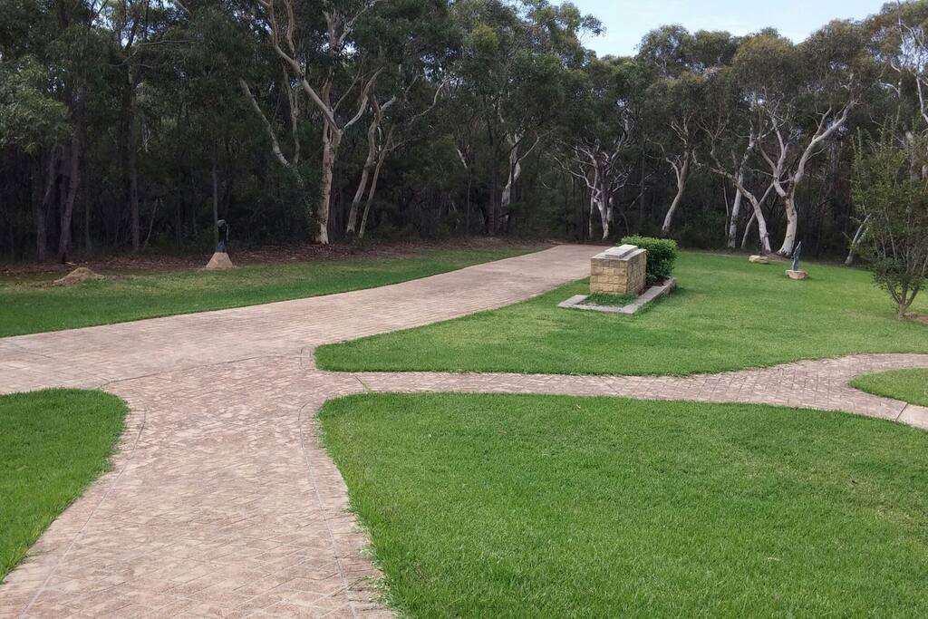 The long winding driveway that leads to a fabulous destination.