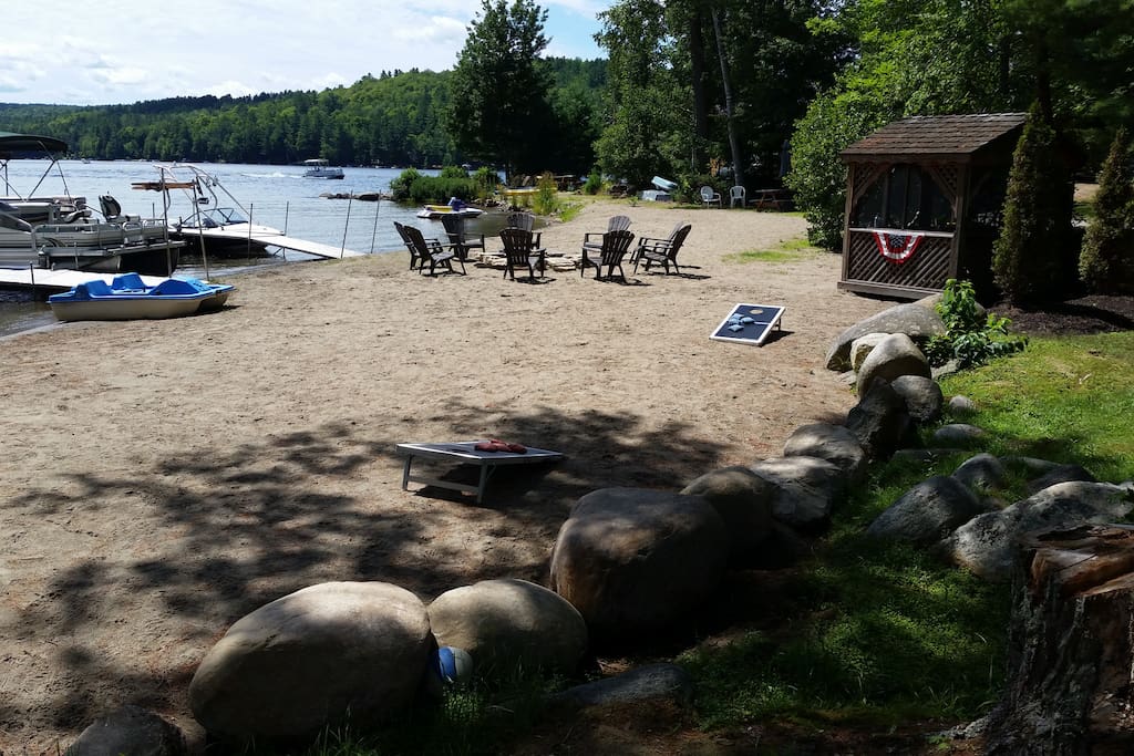 Beach & South View Of Loon Lake