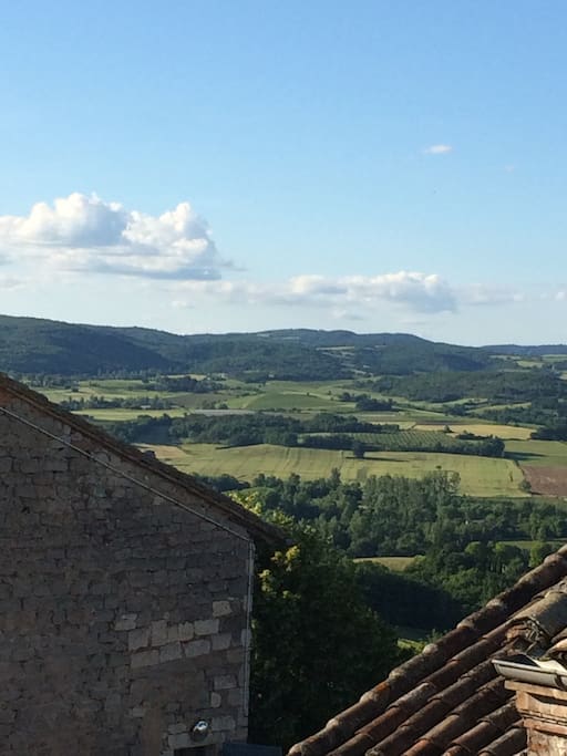 La vue depuis la terrasse