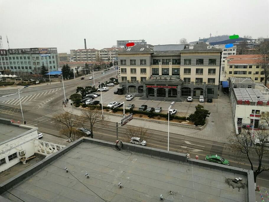 红色区域长岛码头,蓝色海洋极地世界,绿色蓬莱阁风景区