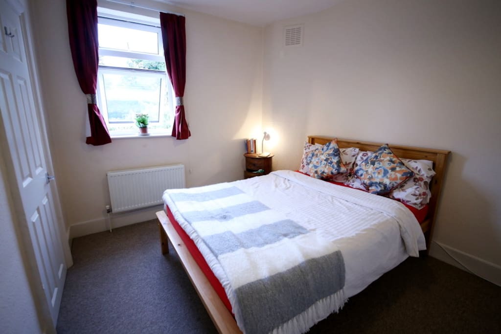 first floor bedroom with garden view