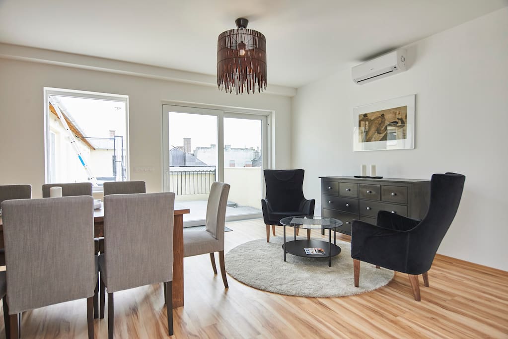 Dining and reading area.