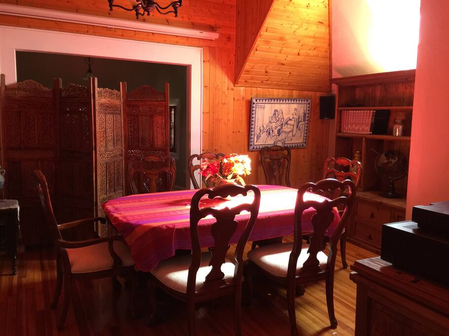 Morning light in dining room