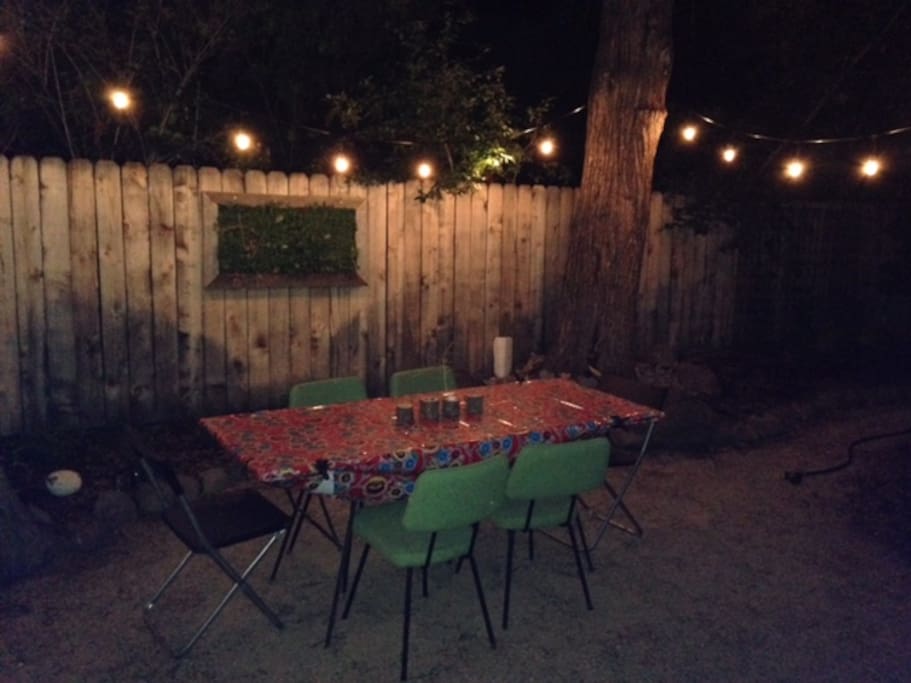 Outdoor dining!
