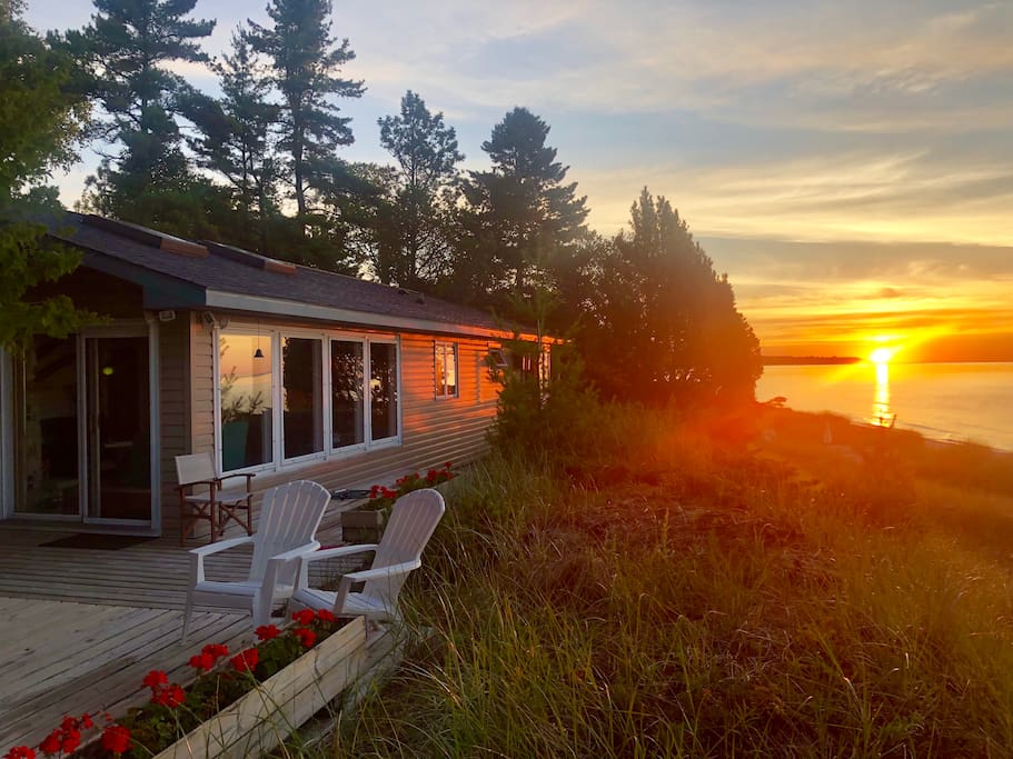 Sunrise at the Sand Beach Cottage