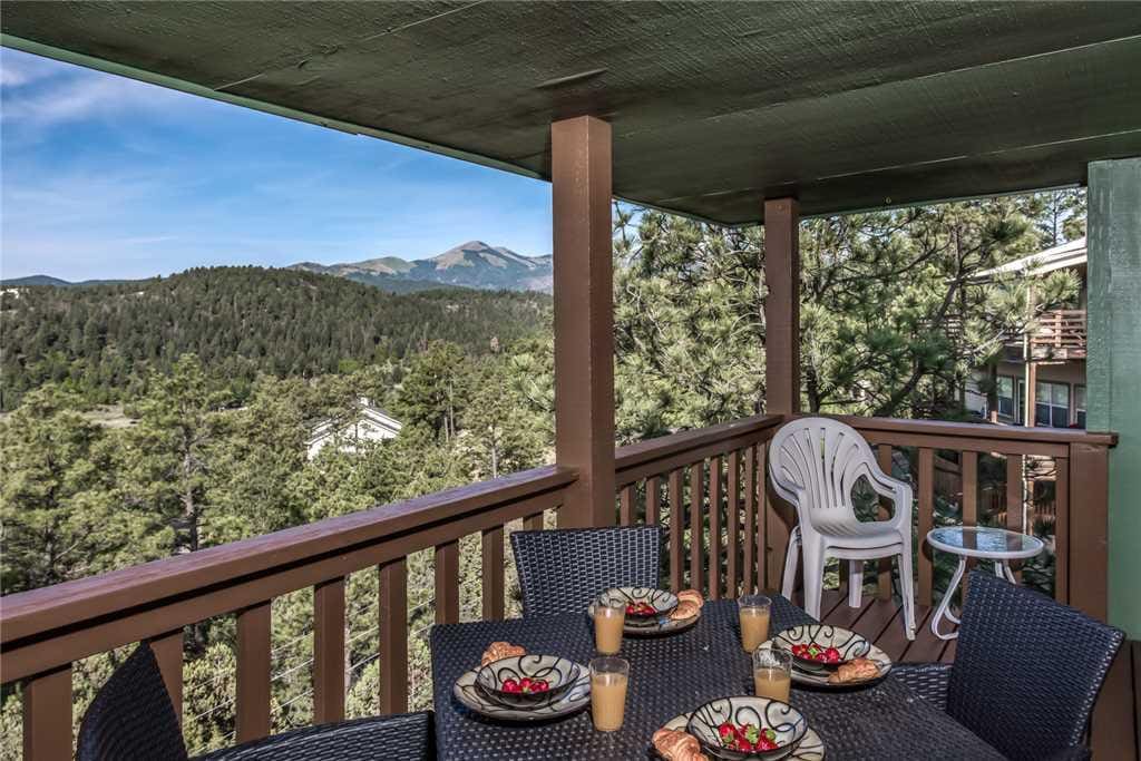 The beautiful deck, complete with nature and mountain views, is an all-time favorite!
