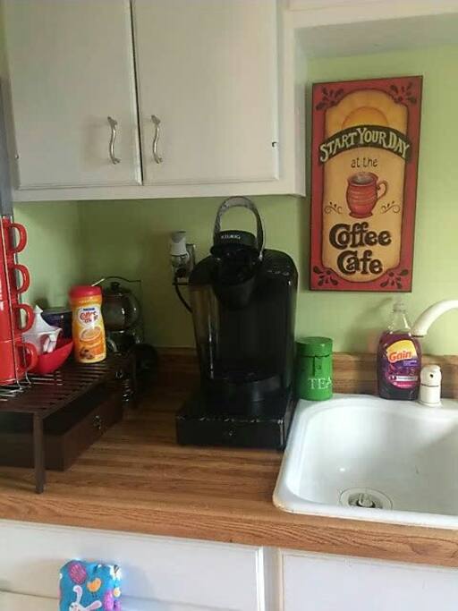 Enjoy coffee or tea.