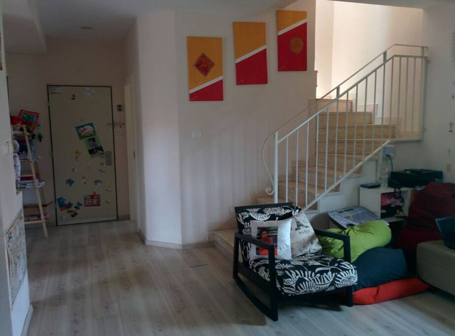 Entrance + Living Room