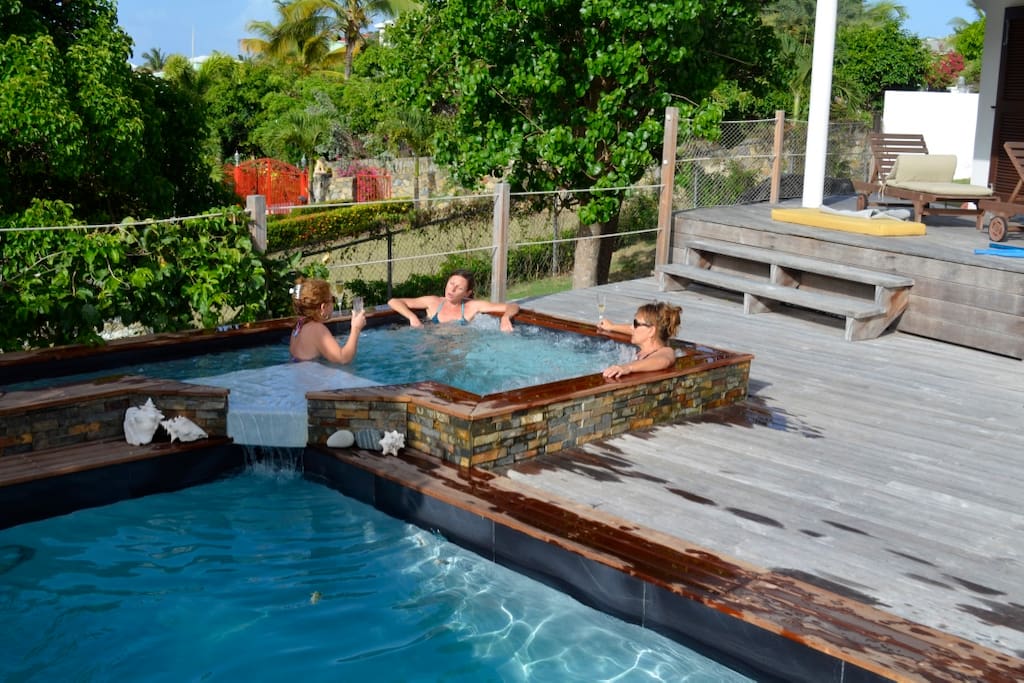 pool and jacuzzi