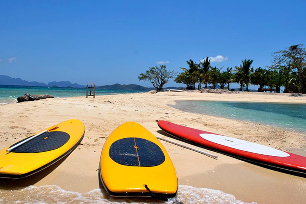 Beautiful day for paddleboarding