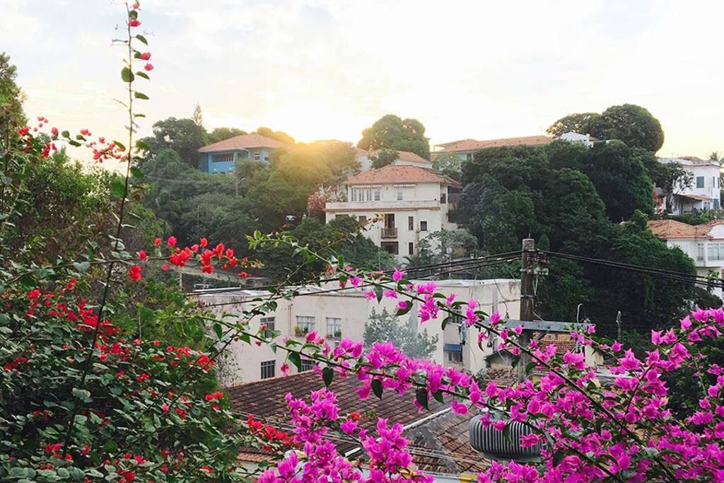 Each room has a unique view of the garden or city.