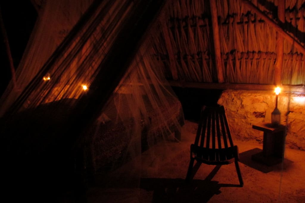guest room at night