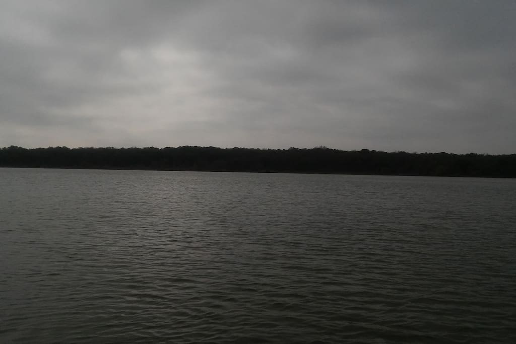 The lake is ready for swimming.